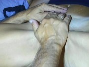 My husband fucks all my holes, and cum inside pussy. (First time double penetration, dildo penis) 2/16