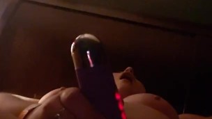 Chunky girl fucks herself with toys 