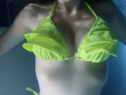 MILF Hotel Public Pool Bikini Flash 10/16