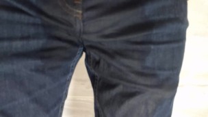 Soaking jeans in piss