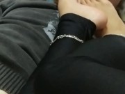 Cuckold paid for alpha date but only gets foot slaps and foot worship - Foot worship - Footjob 12/16