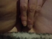 Playing with my pussy and cumming