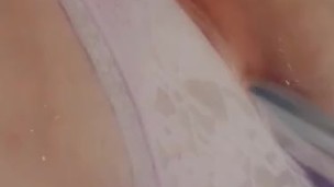 Pulling my panties to the side