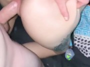 hot tattooed blonde fucked hard from behind 9/16