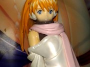 エヴァンゲリオン黒ニーソアスカフィギュアぶっかけ顔射オナニー【キモオタク男の喘ぎ声あり】 - Screenshot 16 of 16 - HD