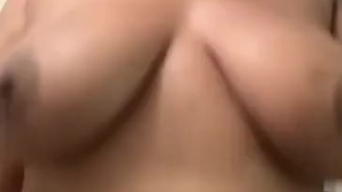 College girl with huge natural tits rides your cock POV