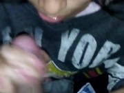 CUARENTENA latina me lo chupa y come semen mientras cocina 10/16