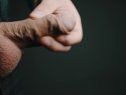 Thick cumshot in 4K slow motion. Masturbating my big veiny Swedish dick. Uncut and natural foreskin. 1/16