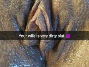 My perfect wife after very dirty gangbang! [Cuckold. Snapchat]