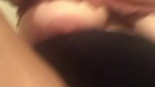 Hot slut vibrates her pussy wishing it was daddy’s hard cock