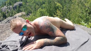 Outdoor trip high in the mountain