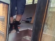 Pissing outside on the fire 12/16