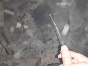 Pissing outside on the fire 4/16