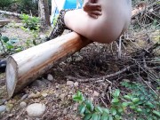 Pissing outside on the fire 8/16