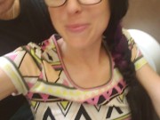 He Holds My Pussy While I Piss At The Urinal 14/16