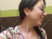 He Holds My Pussy While I Piss At The Urinal 8/16