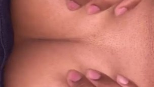 Playing with my boobs 