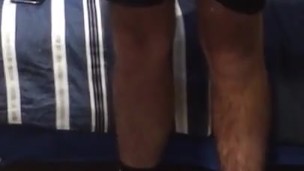 Skater boy shows off his cock