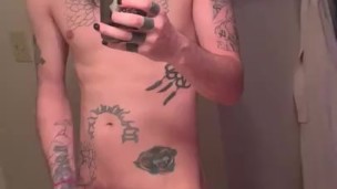 Alternative boy teasing cock 