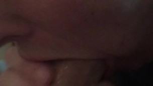 Throat full of cum for this young lil slut • Yummy throatpie tastes so good !