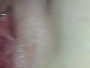 40 year old Milf tied up and creampied after being set free close up of her pierced creampied pussy. 15/16