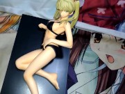 黒ビキニの金髪ツインテール美少女フィギュアぶっかけ顔射オナニー【キモオタク男の喘ぎ声あり】 - Screenshot 1 of 16 - HD