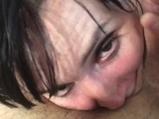"ДАВАЙ Я БУДУ ЛИЗАТЬ ТОЛЬКО ТВОИ ЯЙЦА" РУССКАЯ ШЛЮШКА ВЫЛИЗАЛА ЯЙЦА И НЕ УДЕРЖАЛАСЬ РАЗГОВОРАМИ!!