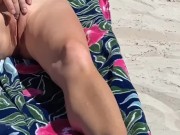 Hotwife fucked by a STRANGER at the beach and makes CUCKOLD husband film  4/16