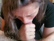 Best blowjob of all time ends with a mouthful of cum 13/16