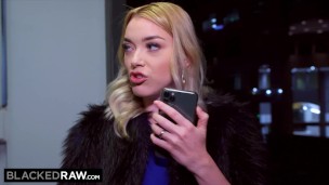 BLACKEDRAW Blonde gets some BBC when her BF ditches her
