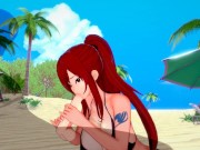 [Fairy Tail] Erza Scarlet (3d hentai) 4/16