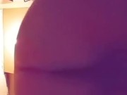 Twerking and showing pussy in the bathroom