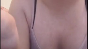 Masked dildo blowjob