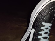 Pissing Skinny Jeans and Brand New Vans Sk8 Sneakers 14/16