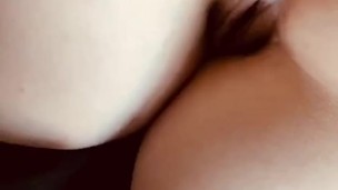 Fucking my tattooed gf from behind, cums all over my cock, amateur home video, milf