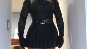 Alexis (skirt, female mask, crossdressing, transvestite, corset, hot pants)