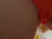 My girlfriend pee in her panties slow motion. 6/16