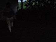 MrsMinxxx strips down for some risky outdoor fun