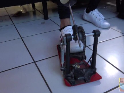 Drum Pedal Pump with Sneakers TikTok