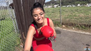 Don't Mess With Viva Athena. She will knock you out. Female Boxing POV