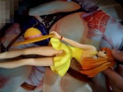 エヴァンゲリオン黄色ワンピースアスカフィギュアぶっかけ顔射オナニー【キモオタク男の喘ぎ声あり】 - Screenshot 12 of 16 - Cum