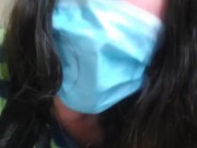 old vid PUBLIC RESTROOM PEE Bad Words Face Mask Pandemic Quarantine Covid COVID-19 Sarcastic Doom 11/16