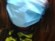 old vid PUBLIC RESTROOM PEE Bad Words Face Mask Pandemic Quarantine Covid COVID-19 Sarcastic Doom 3/16