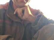 Waiting for the end of working hours. 4/16