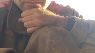 Waiting for the end of working hours.