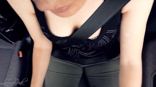 Boobdrive. Driving Cleavage.