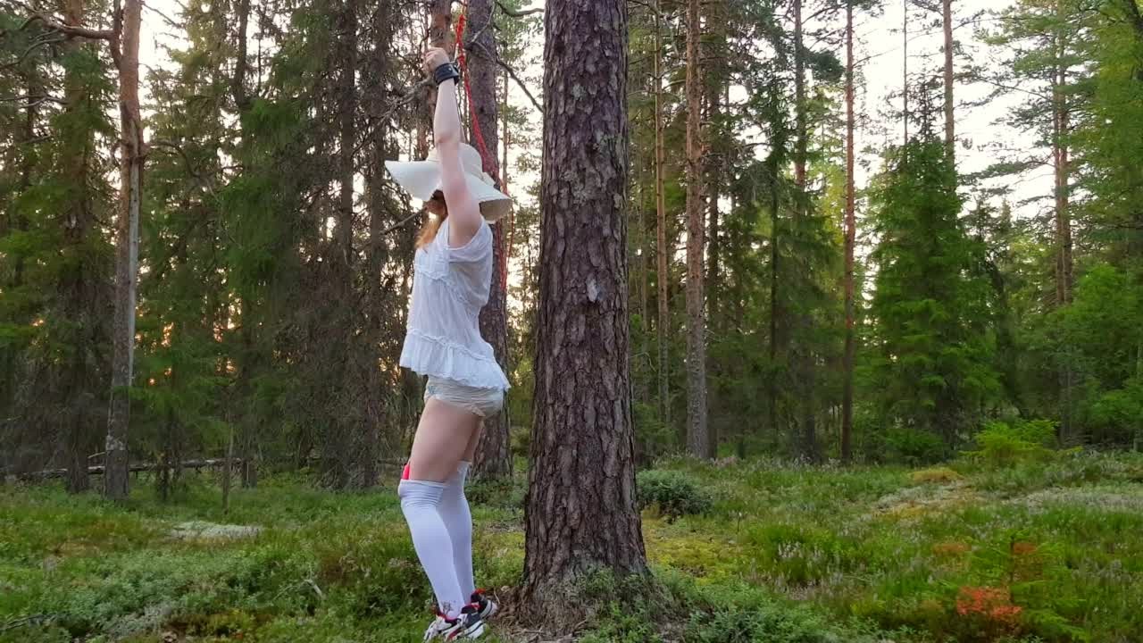 Outdoor Bondage with Diaper and Vibrator - RedTube