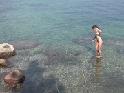 Candid Beach Voyeur (Clear Water Bikini Babe) 7/16