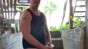 Asher Devin Outdoor Jerkoff Almost Caught By Neighbor