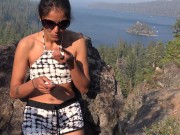 lighting it up, smoking it up in the woods 1/16